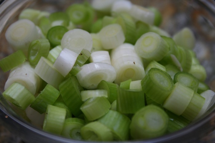 almost forgot the green onions!