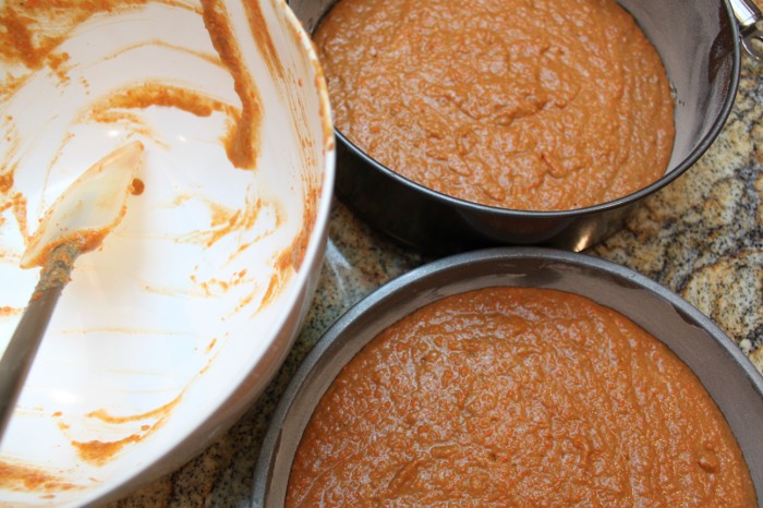 batter in pans