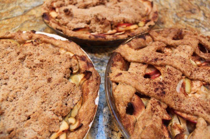 three pies!