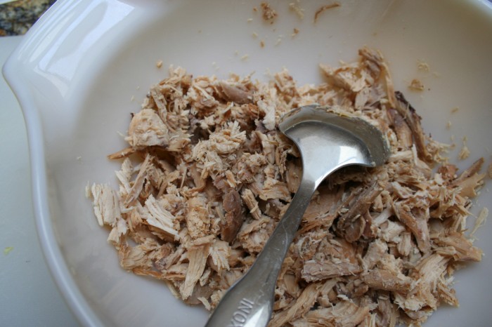 shredded chicken